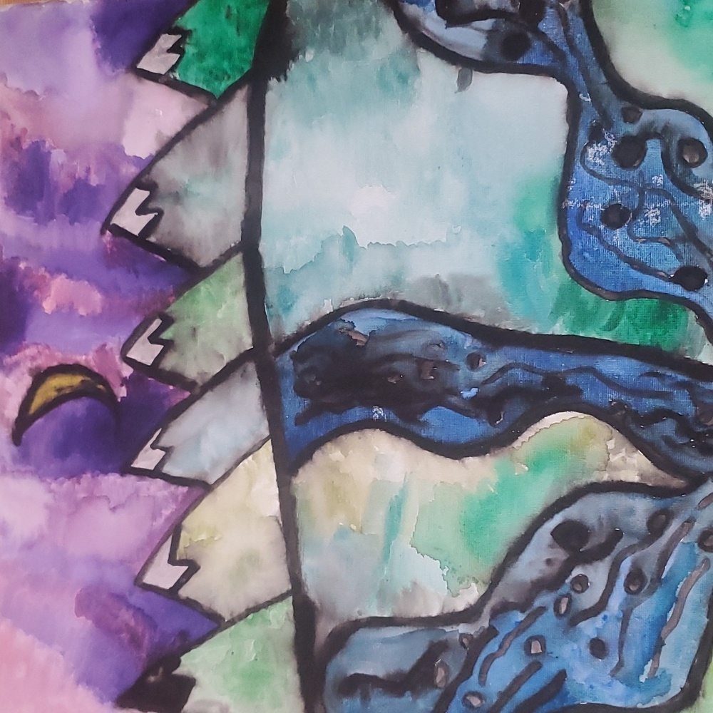 Hand painted Art work Abstract art pieces Sill available - Picture 4 of 4